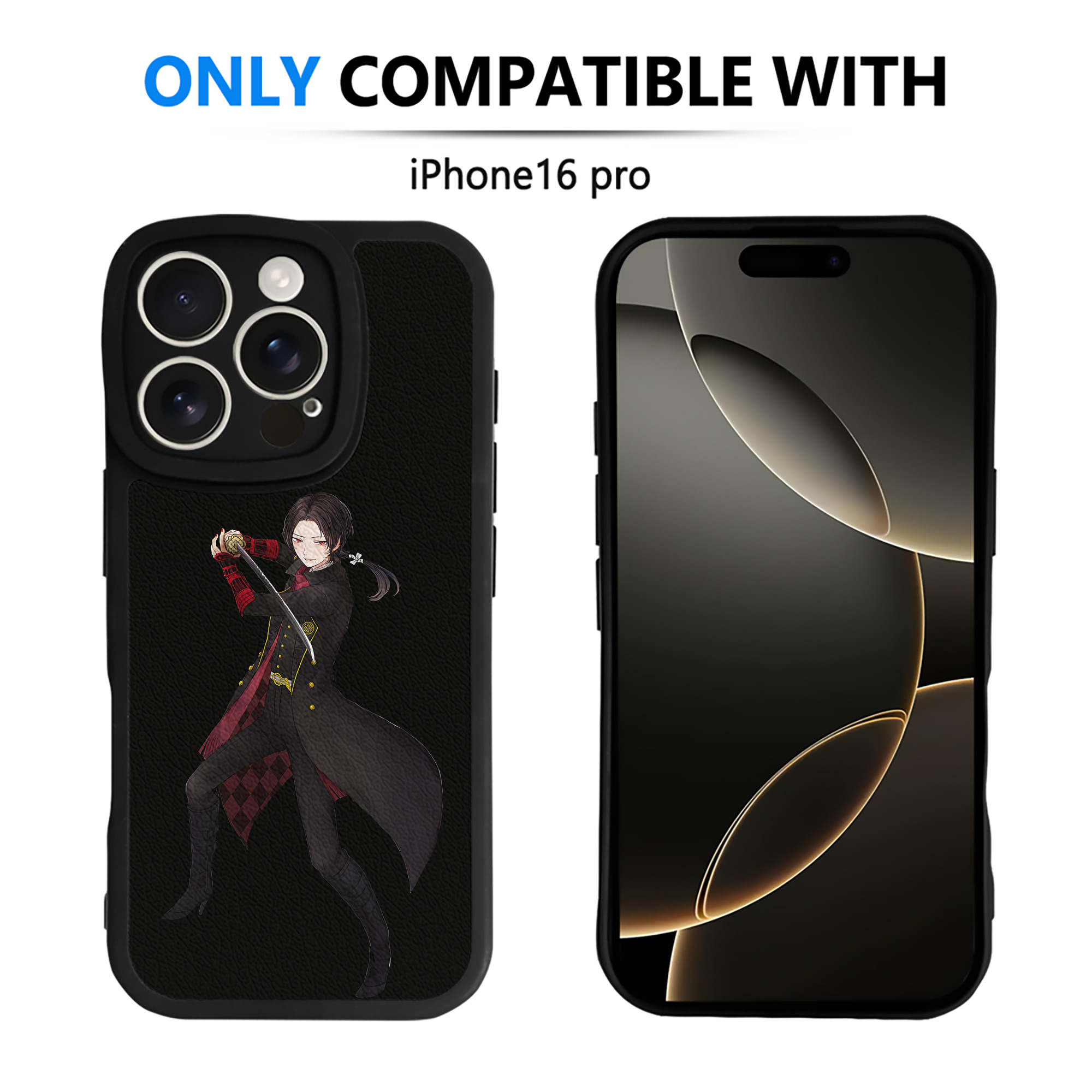 （画像用） 刀剣乱舞 Touken Ranbu 【iPhone 16シリーズ対応】シリコンスマホケース（レザー調） 材質：シリコン
